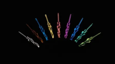 Anodized drill parts